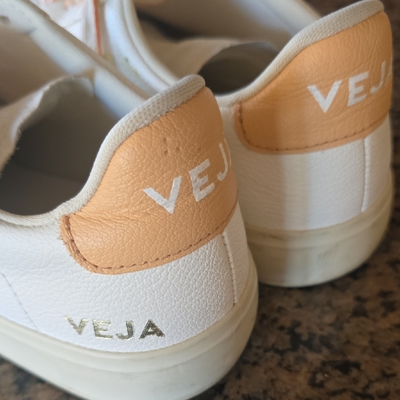 Veja Women's White/Orang/Yellow Sneakers - Picture 3 of 13